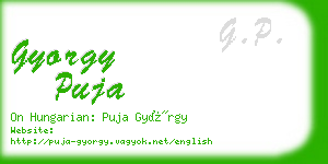 gyorgy puja business card